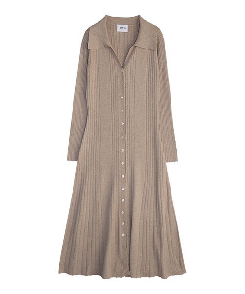 ACYM Bell flare knit ワンピース