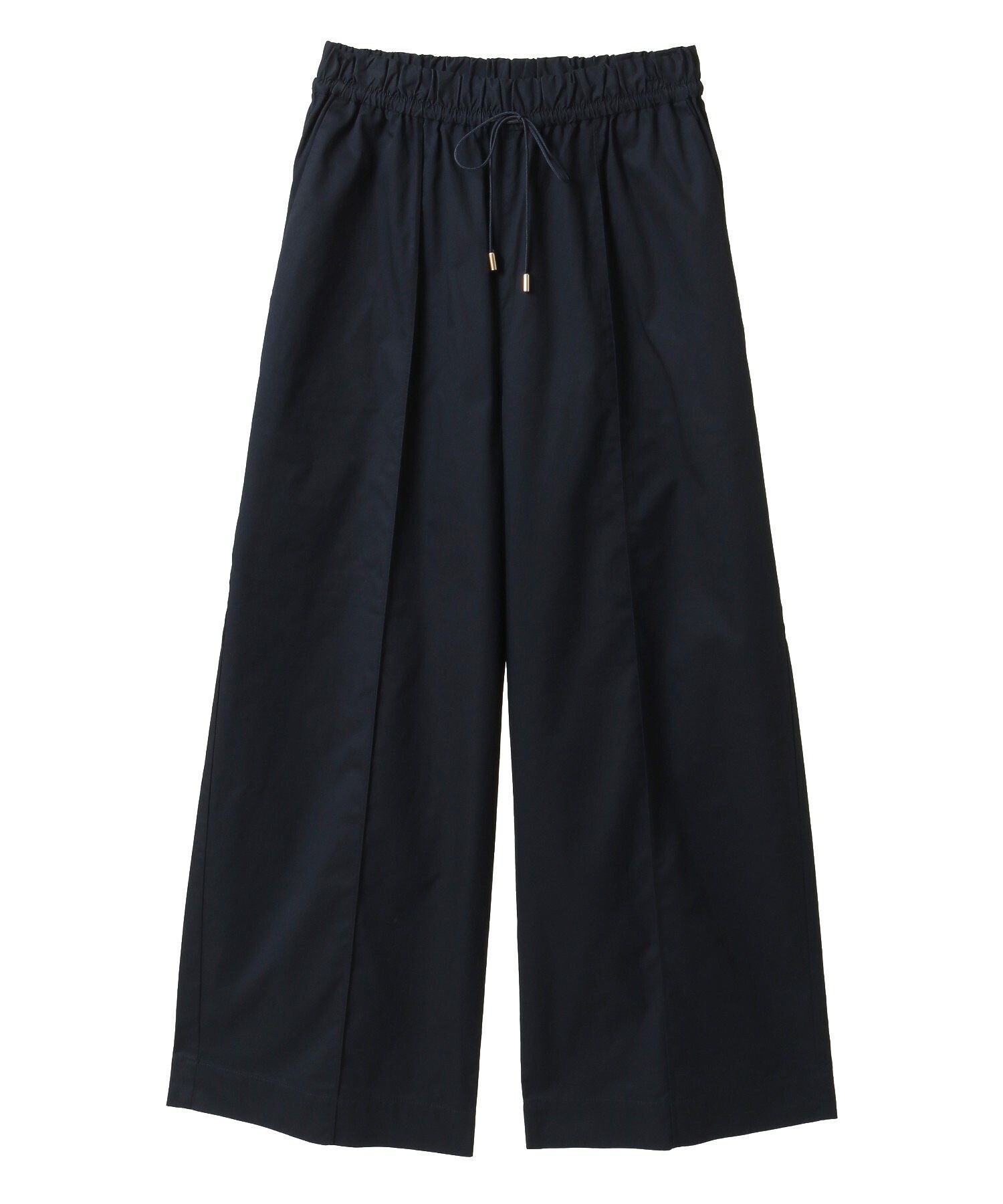 YECCA VECCA コットンイージーピンタックワイドパンツ