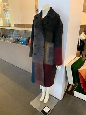 Christian Dior マルチカラー ダブルコート
