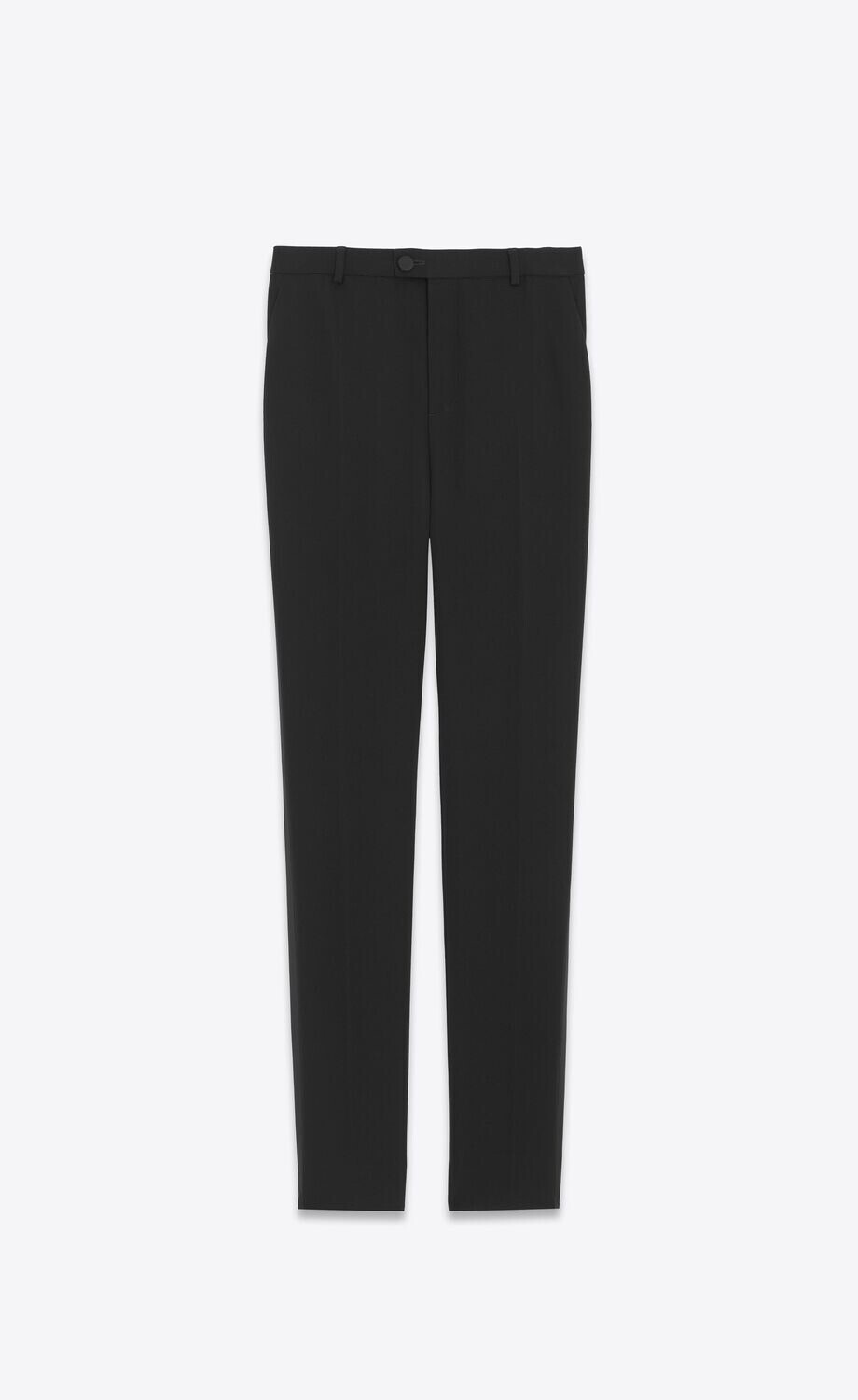 SAINT LAURENT ハイウエストタキシードパンツ（グレイン・ド・プードル）