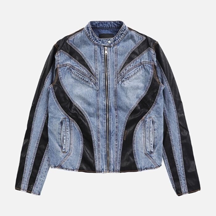 BADBLOOD Duncan Leather Racer Jacket