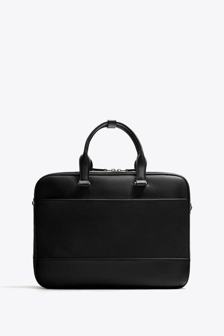 ZARA テクスチャードブリーフケース