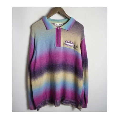 TTT_MSW Kasuri Knit Polo (22AW)
