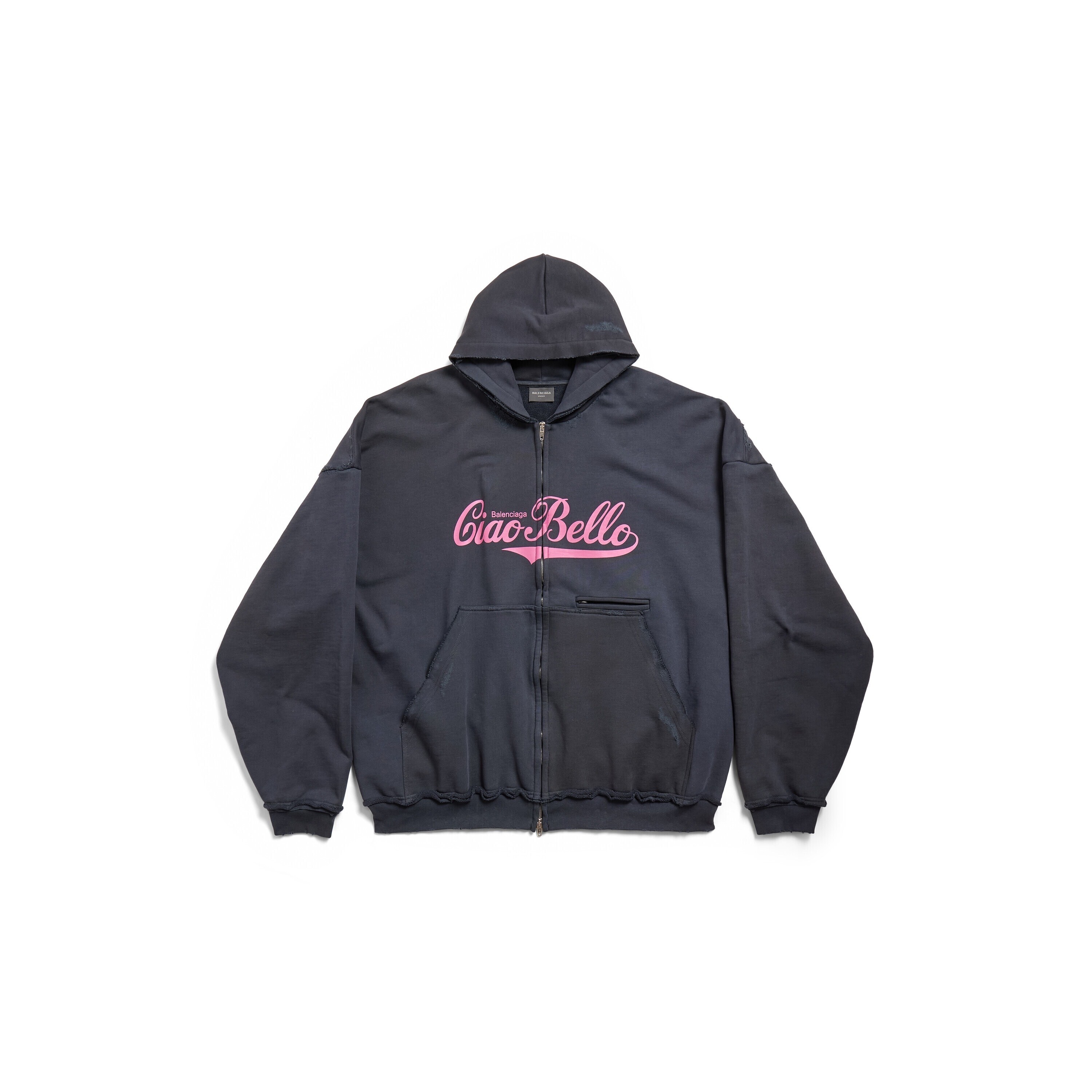 Balenciaga CIAO BELLO PULLED HOODIE ラージフィット