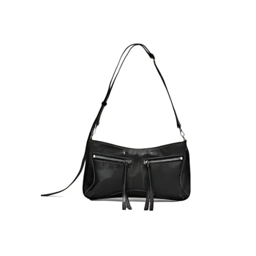 Matin Kim ZIPPER LEATHER SQUARE BAG