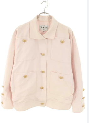 CHANEL ココマークボタンコットンブルゾン
