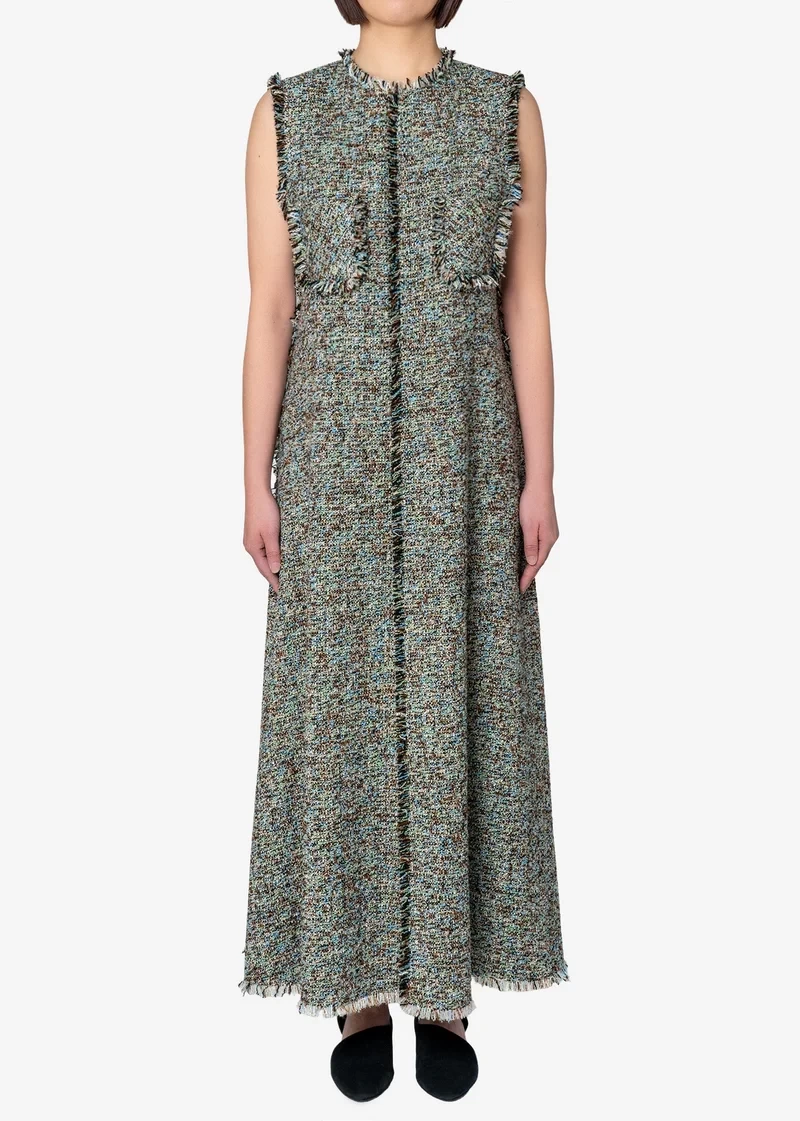 GREED INTERNATIONAL KASURI Classic Tweed Dress in Other