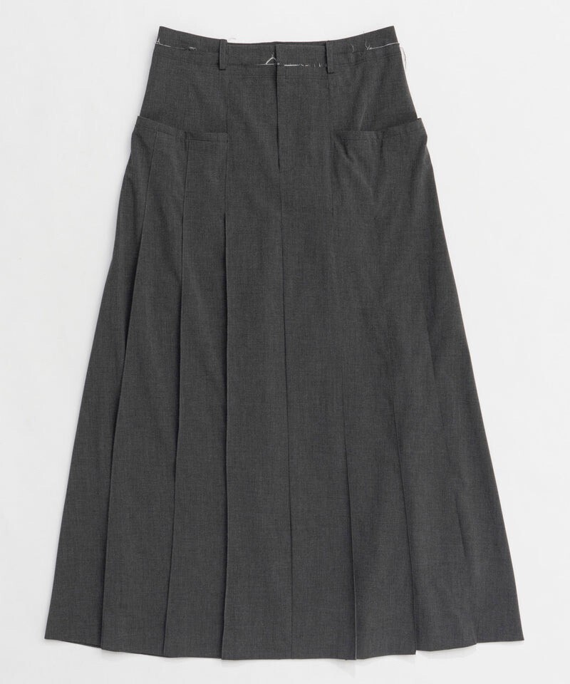MAISON SPECIAL Pleated Maxi Skirt