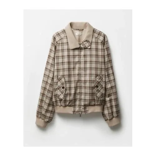 VERSACE Checked Wool Blouson