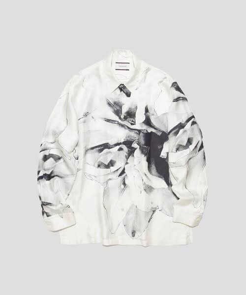 TAAKK 別注 SILK REGULER COLLAR L/S SHIRTS/別注 シルクレギュラーカラーL/Sシャツ
