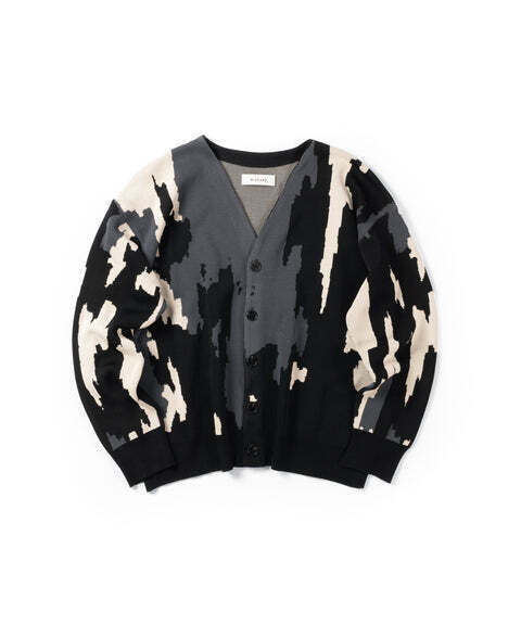 WIZZARD JACQUARD KNIT CARDIGAN