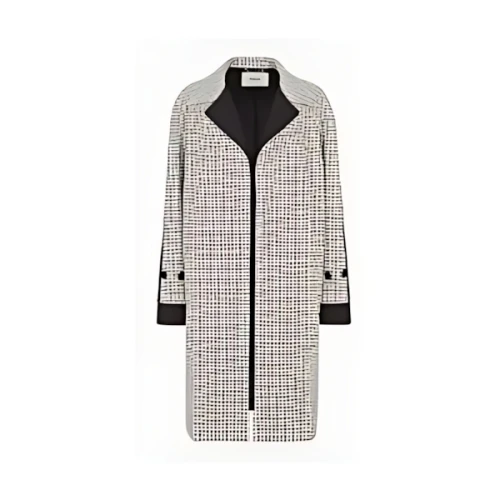 FENDI チェックウール カーコート