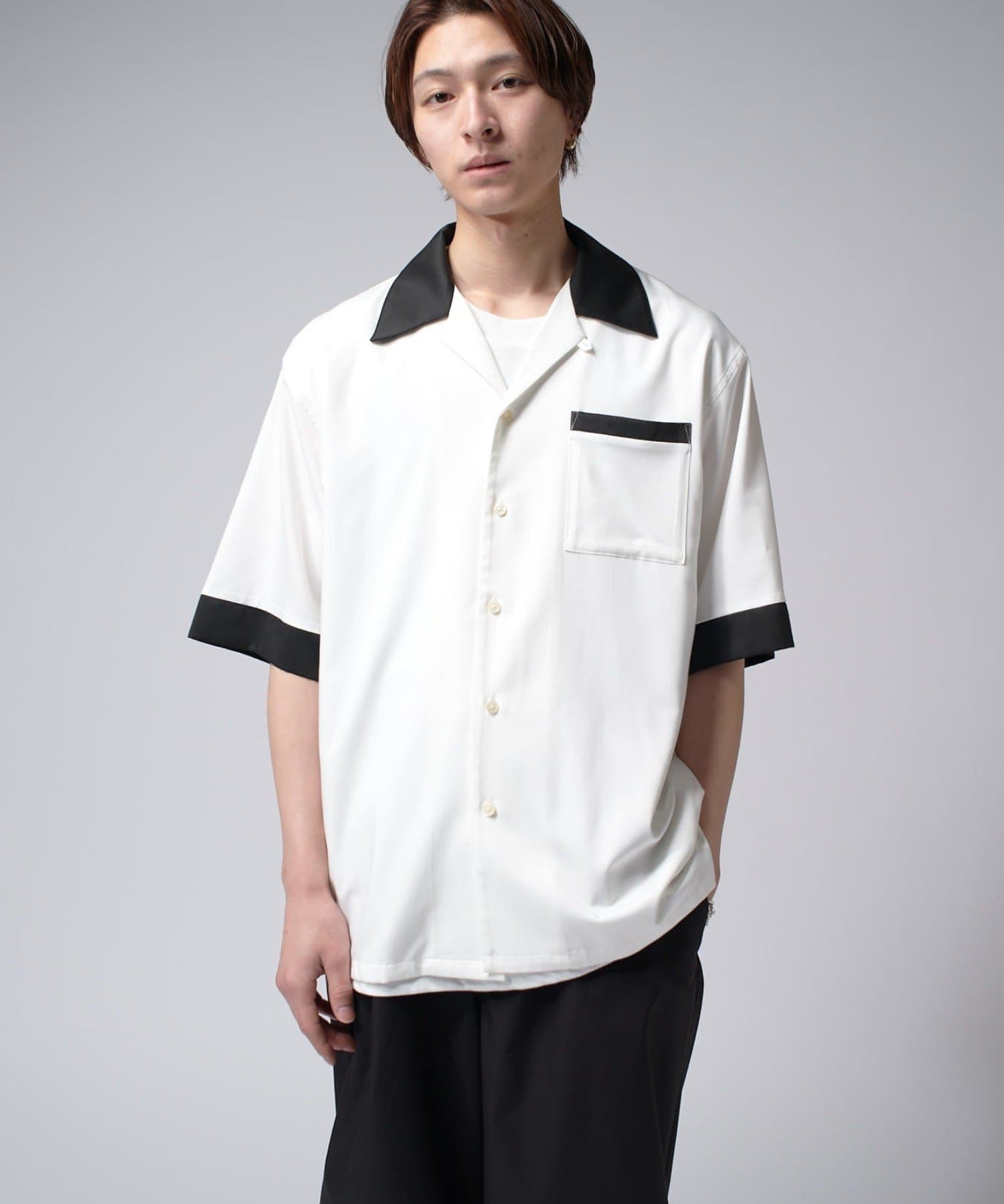 Lui's バンブーレーヨンボーリングシャツ