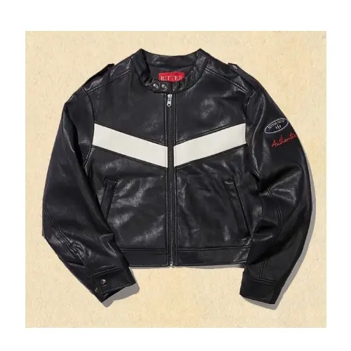 BITTER CELLS Eco Leather Lacing Jacket