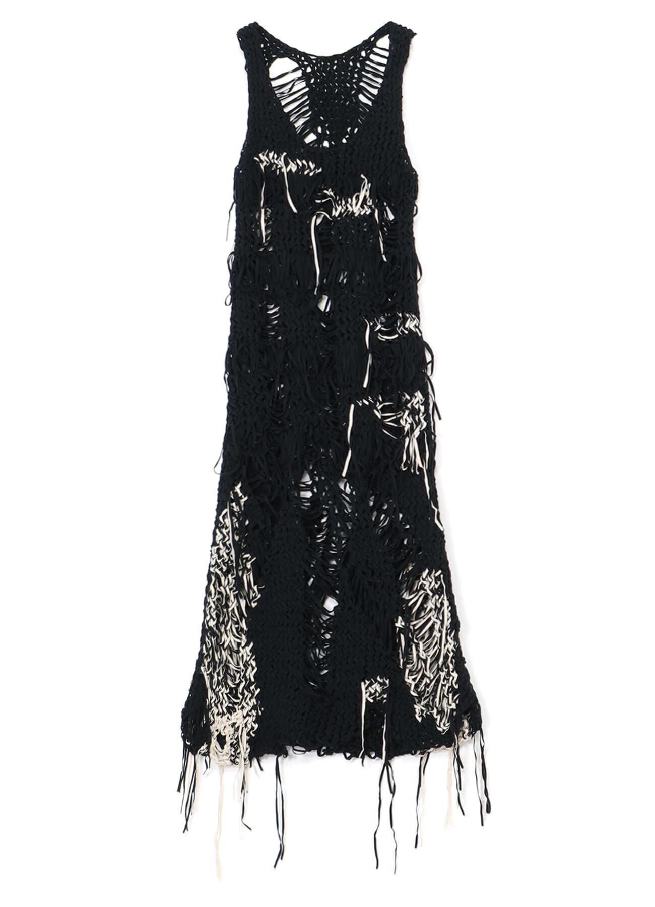 Y's COTTON TAPE TWISTED BRAID SLEEVELESS DRESS