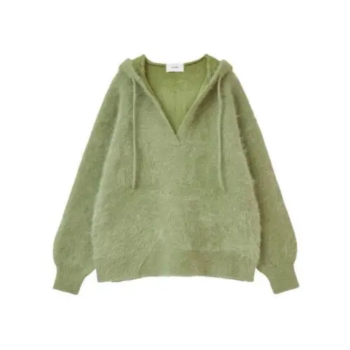 CLANE ANGORA OVER KNIT HOODI