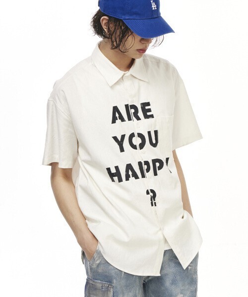 THE GREATEST Happy Shirt White