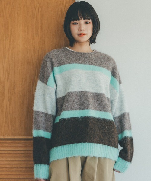 YOEL マルチボーダーニット