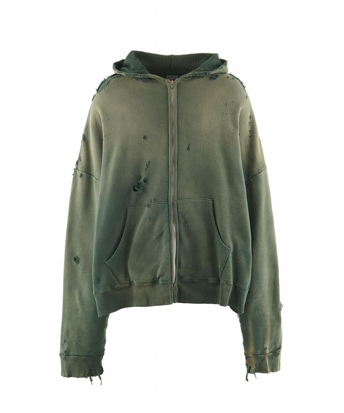 SAINT MICHAEL HOODIE/DBL-FC ZIP/GREEN
