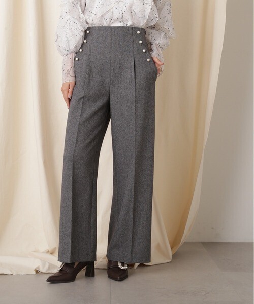 JILLSTUART 【eS】センタープレスワイドパンツ