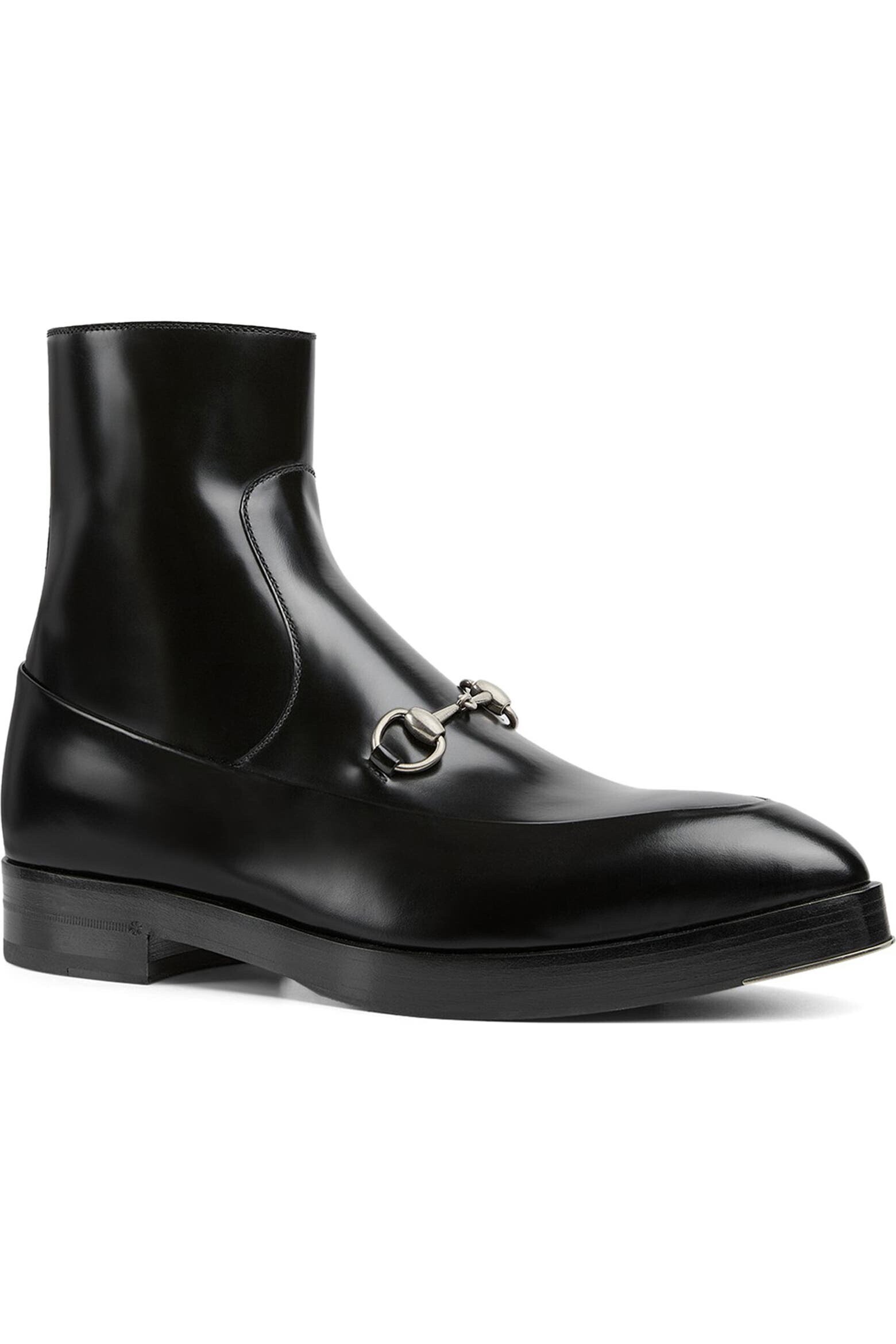 GUCCI Burn Horsebit Pointed Toe Boot