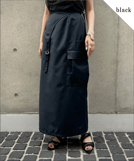&g’aime Cargo tight long skirt/988-62614