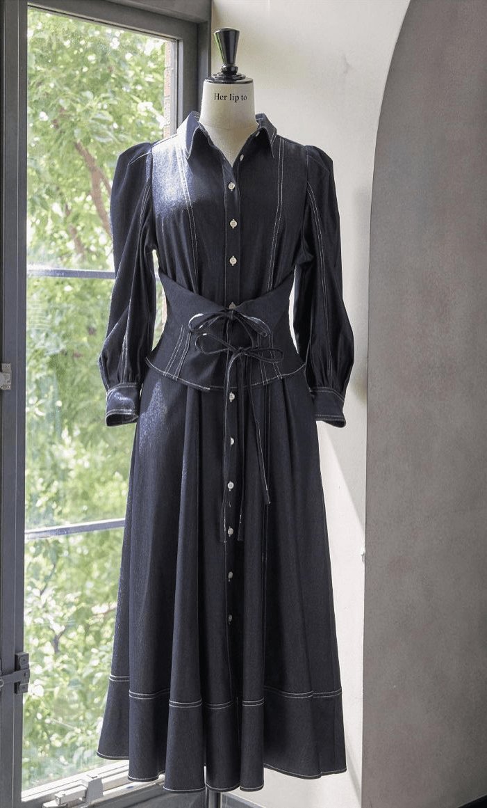 herlipto Loulou Corset Long Dress