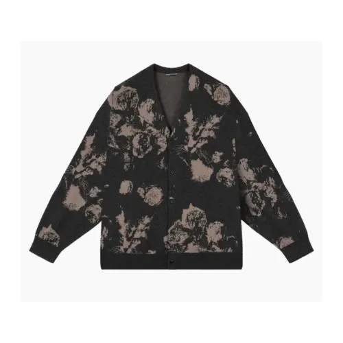 LAD MUSICIAN PAINT ROSE + CAT CARDIGAN