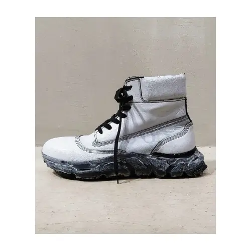 MAISON SPECIAL Vibram Sole Lace-Up Boots