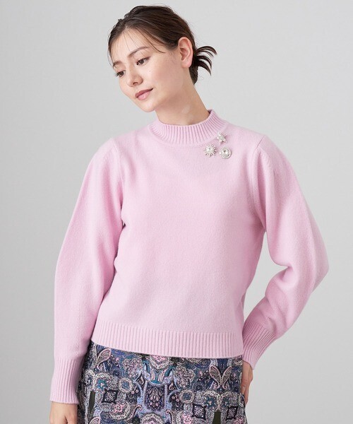 ANAYI ウールカシミヤビジュー プルオーバー