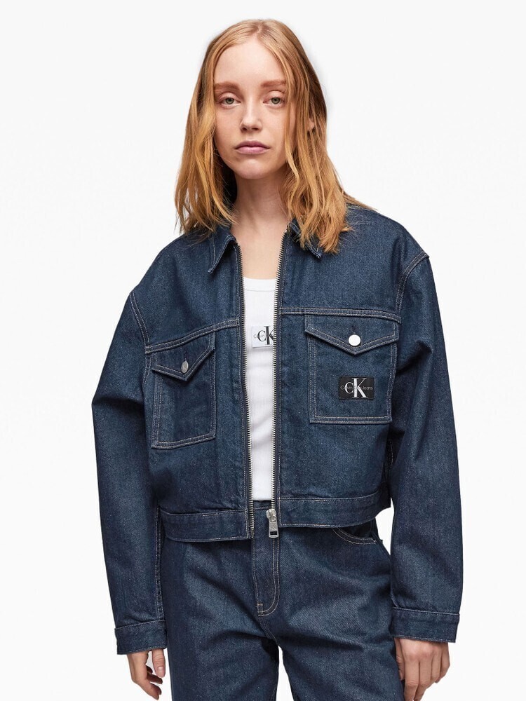 Calvin Klein クロップドデニムジャケット