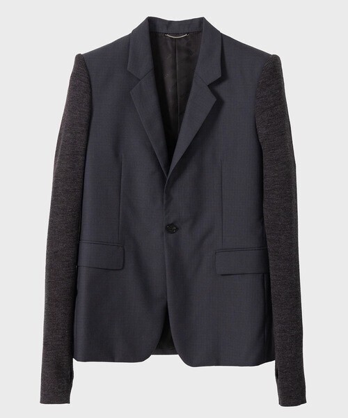 JOHN LAWRENCE SULLIVAN RIPSTOP KNIT SLEEVE SINGLE JACKET