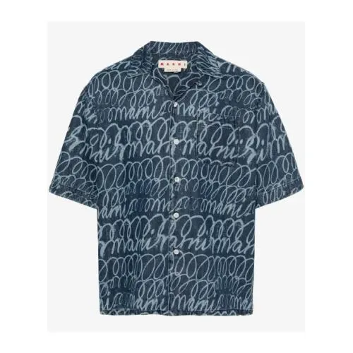 MARNI プリント デニムシャツ