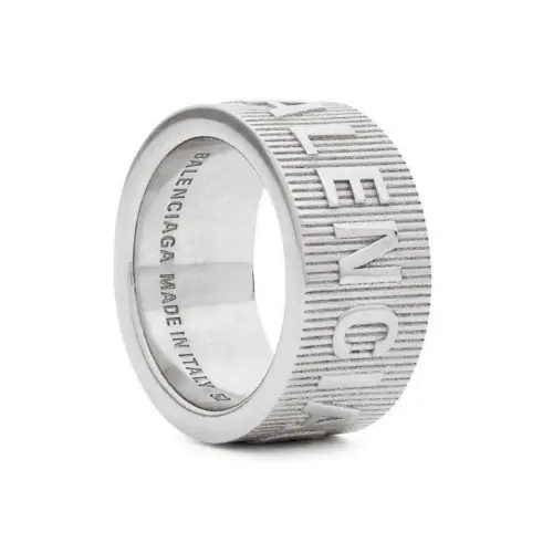 Balenciaga Force Striped Ring