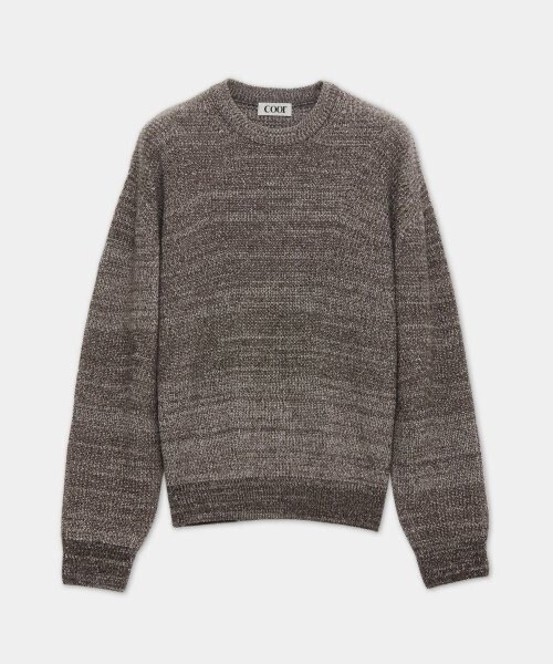 COOR Cash Pop Tweed Crew Neck Knit