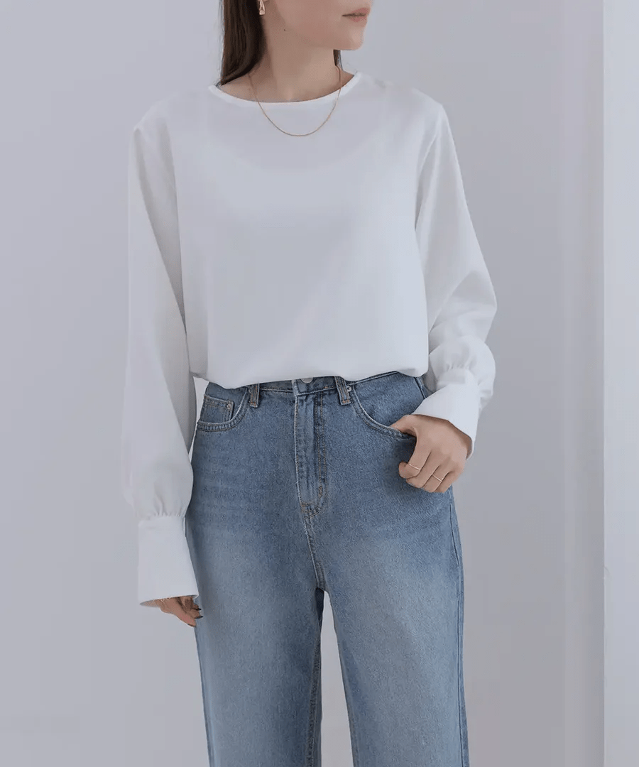 Jolie Mallette 2Way KeyNeck Blouse