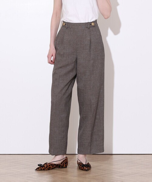 allureville PLUM MIX タックパンツ