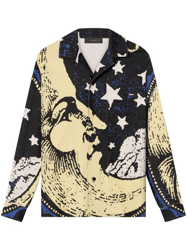 AMIRI プリント オーガニックコットンシャツ
