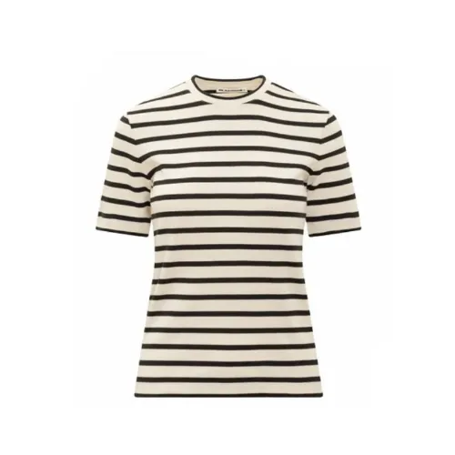 Jil Sander ボーダー 半袖 クルーネック Tシャツ