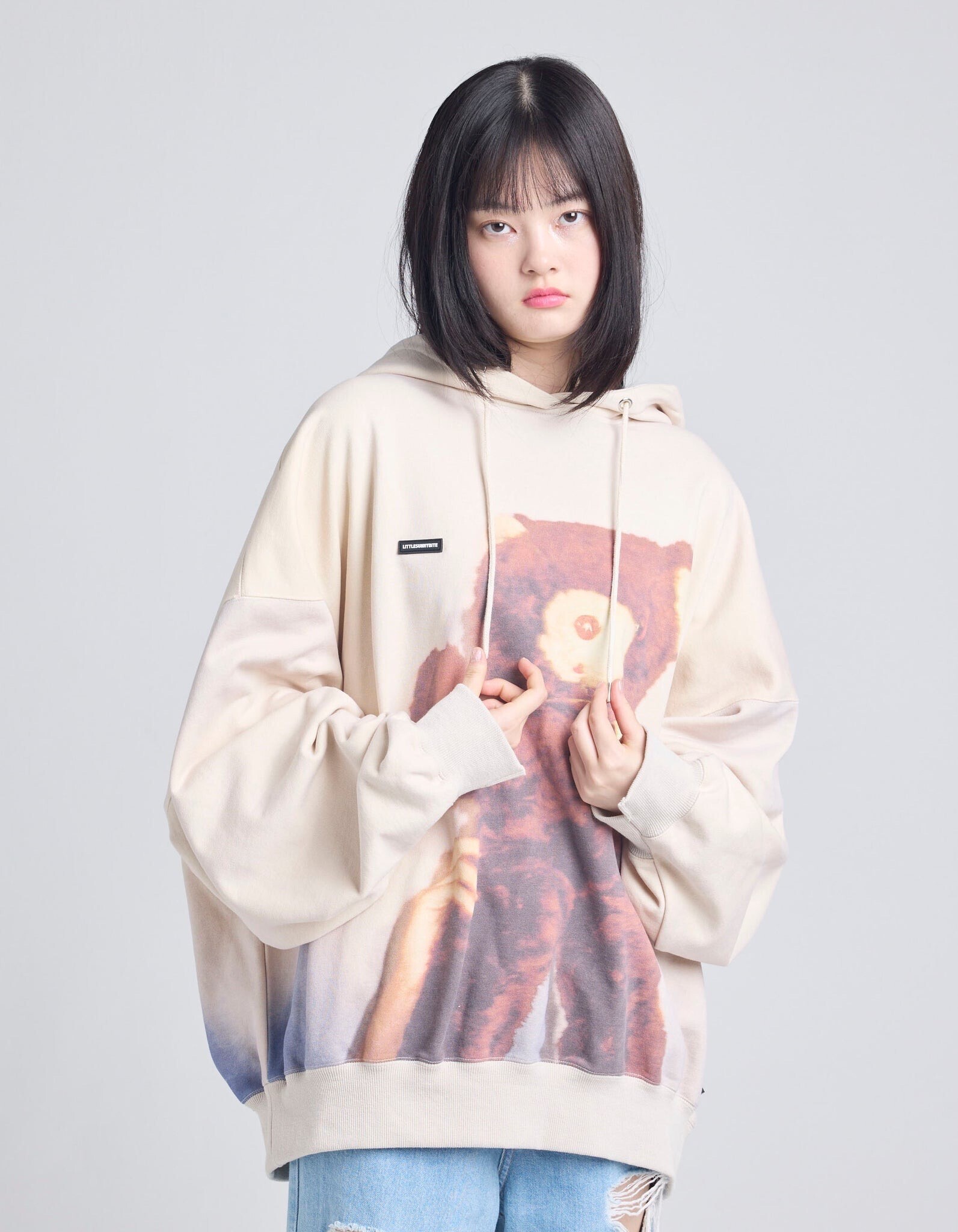 Little sunny bite bear hoodie / ONE COLOR
