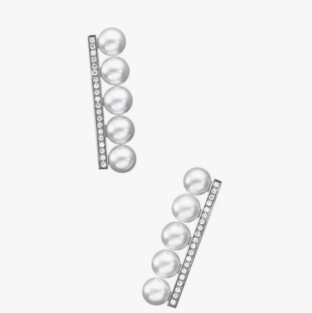 TASAKI バランス ダイヤモンド パヴェ イヤリング