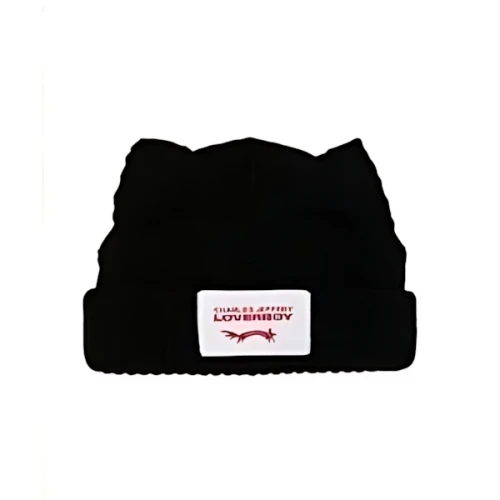 Charles Jeffrey LOVERBOY Bear ribbed-knit beanie