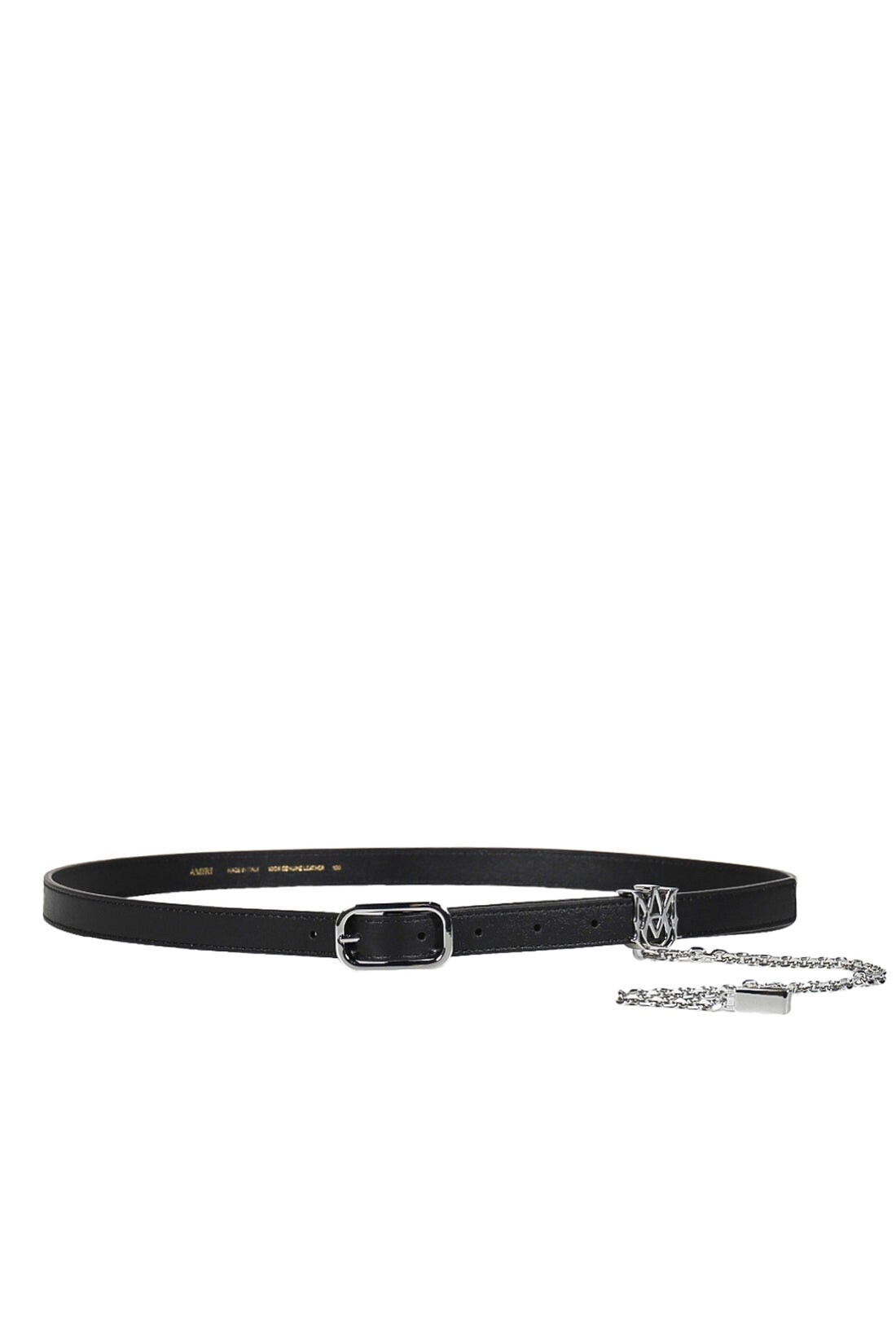 AMIRI MA 2CM CHAIN BELT / BLK NICKEL