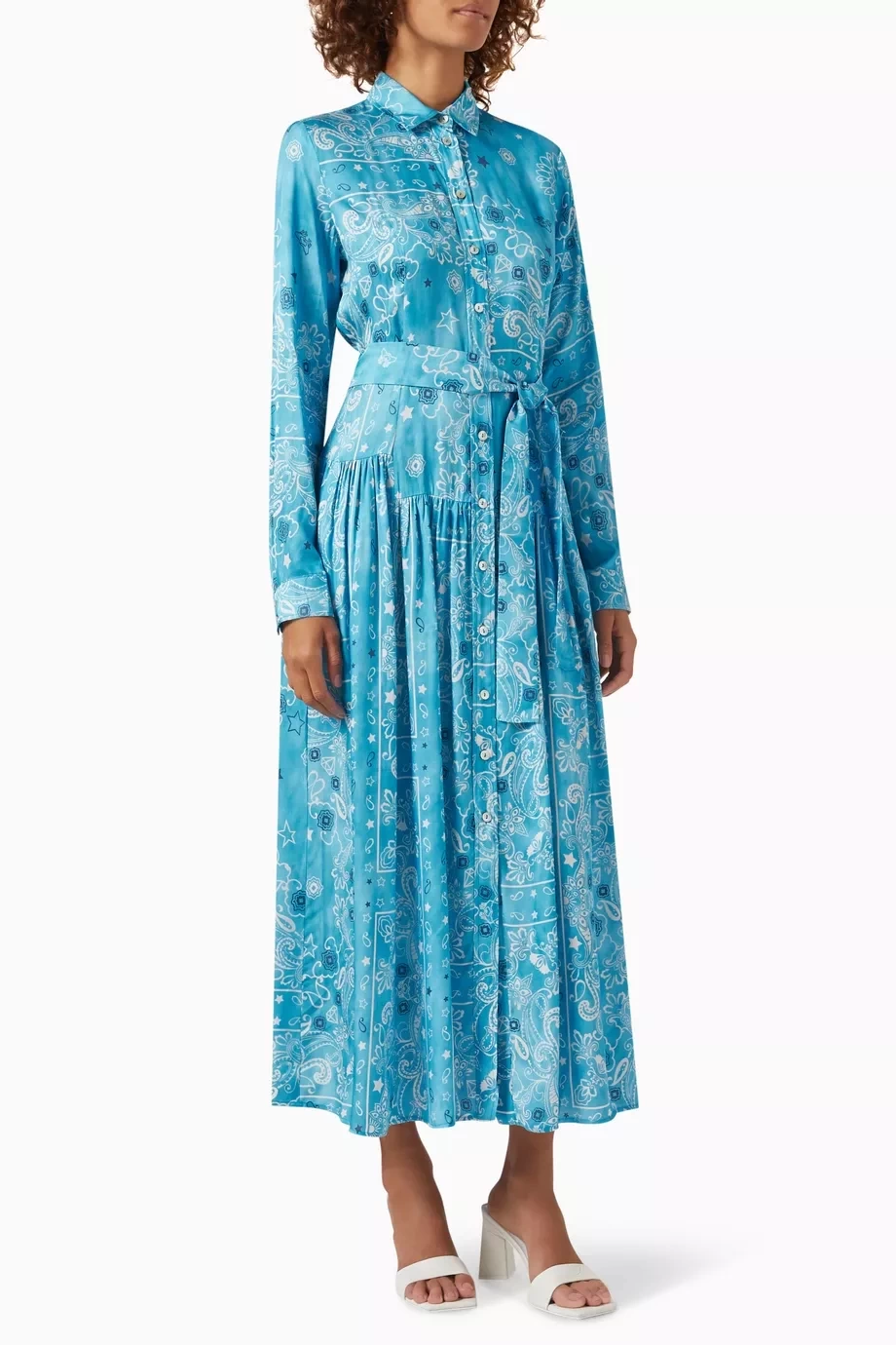 MARELLA Cloruro Printed Maxi Dress in Viscose-twill