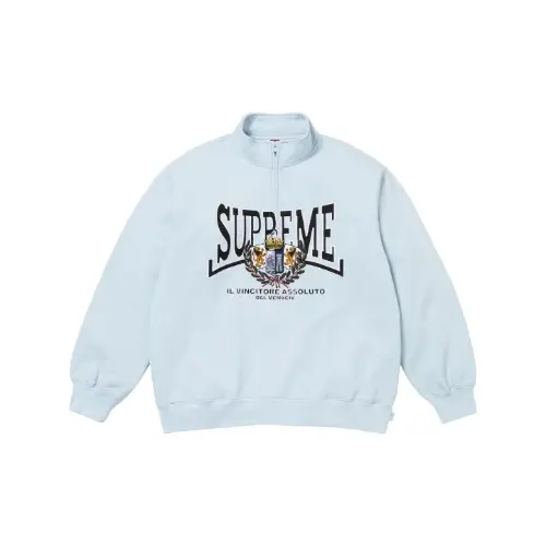 Supreme Crest Applique Half Zip Pullover