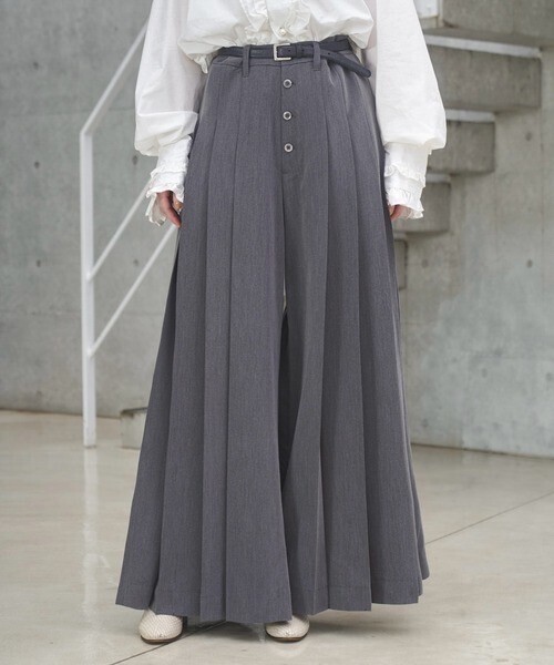 seyto 4 tuck pleats buggy flare pants / 4タックプリーツバギーフレアパンツ