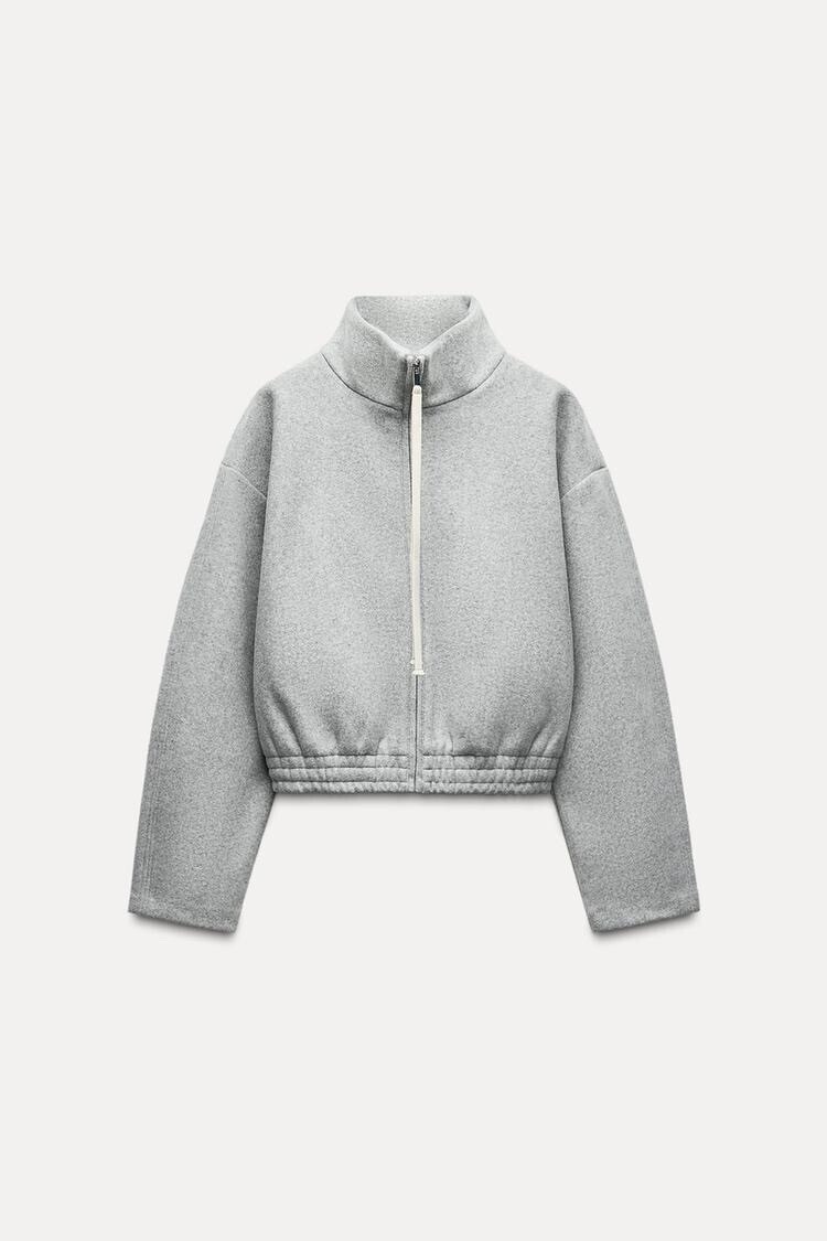ZARA ジップアップクロスジャケット