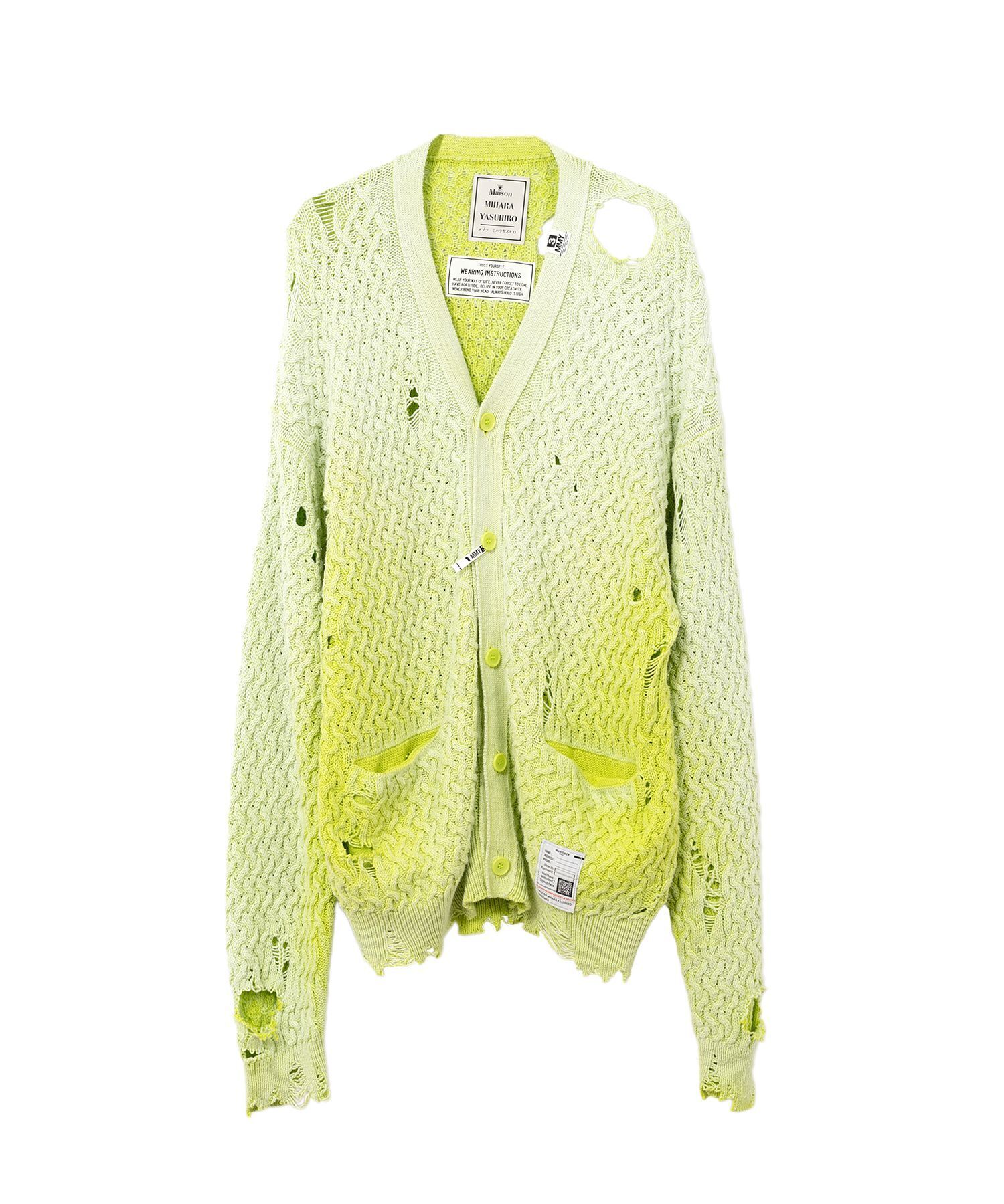 Maison MIHARA YASUHIRO Sun Faded Like Knit Cardigan