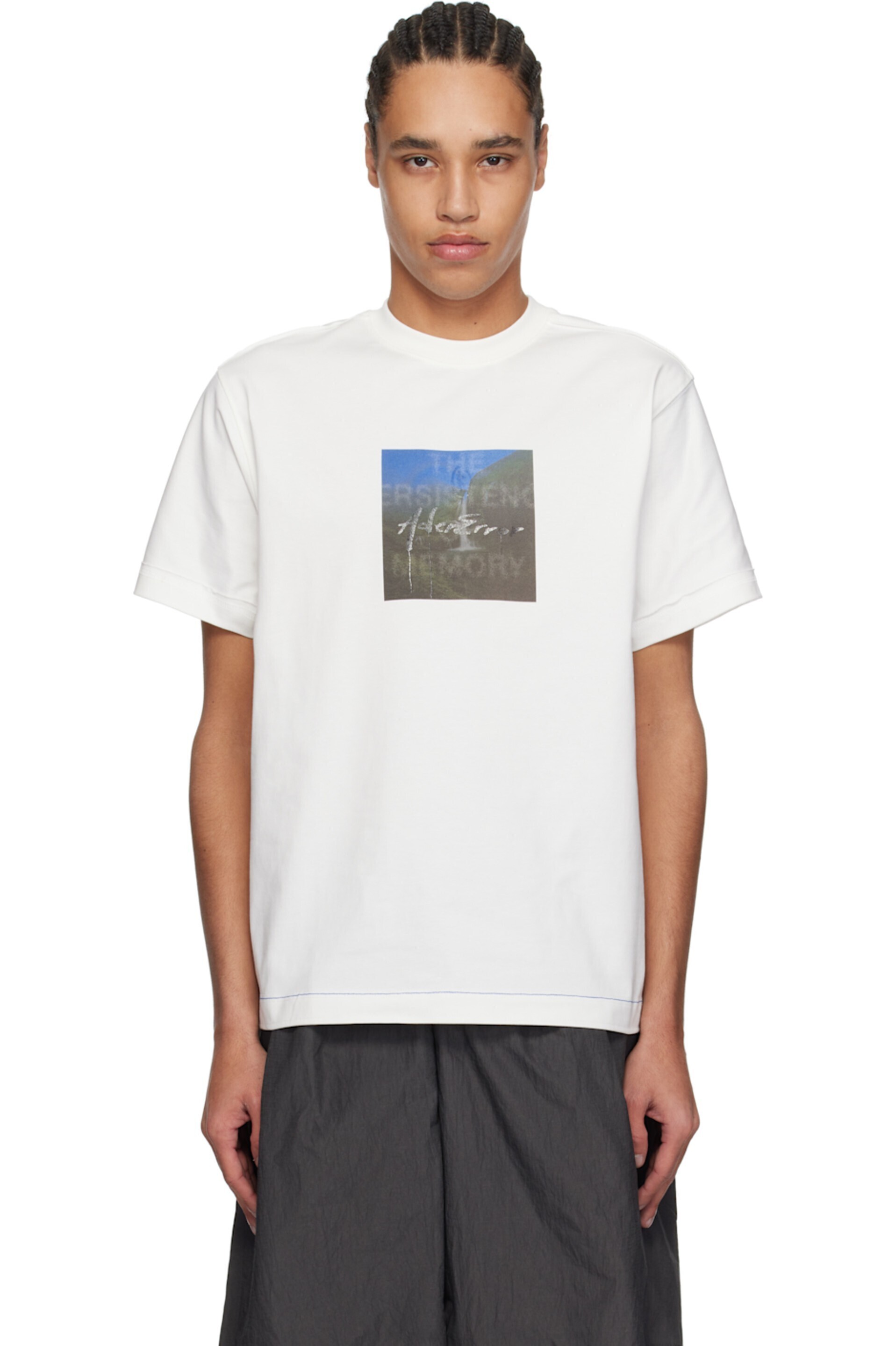 ADER ERROR ホワイト Product. 37 Tシャツ