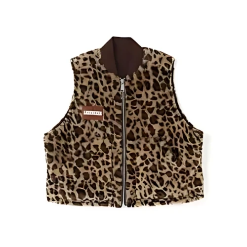 AMBERGLEAM Leopard Reversible Vest